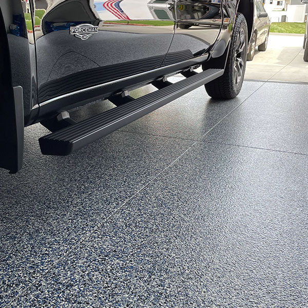 New concrete garage floor